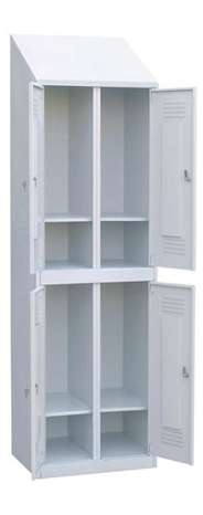 Шкаф для одежды  с наклонной крышей четырехсекционный  2300х600х500